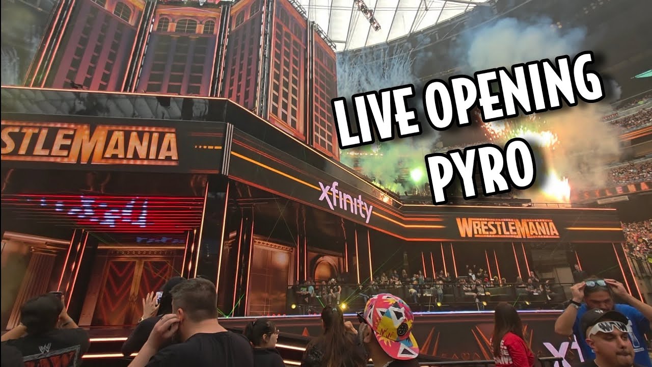 WrestleMania 41 Night 1 Opening Pyro Live