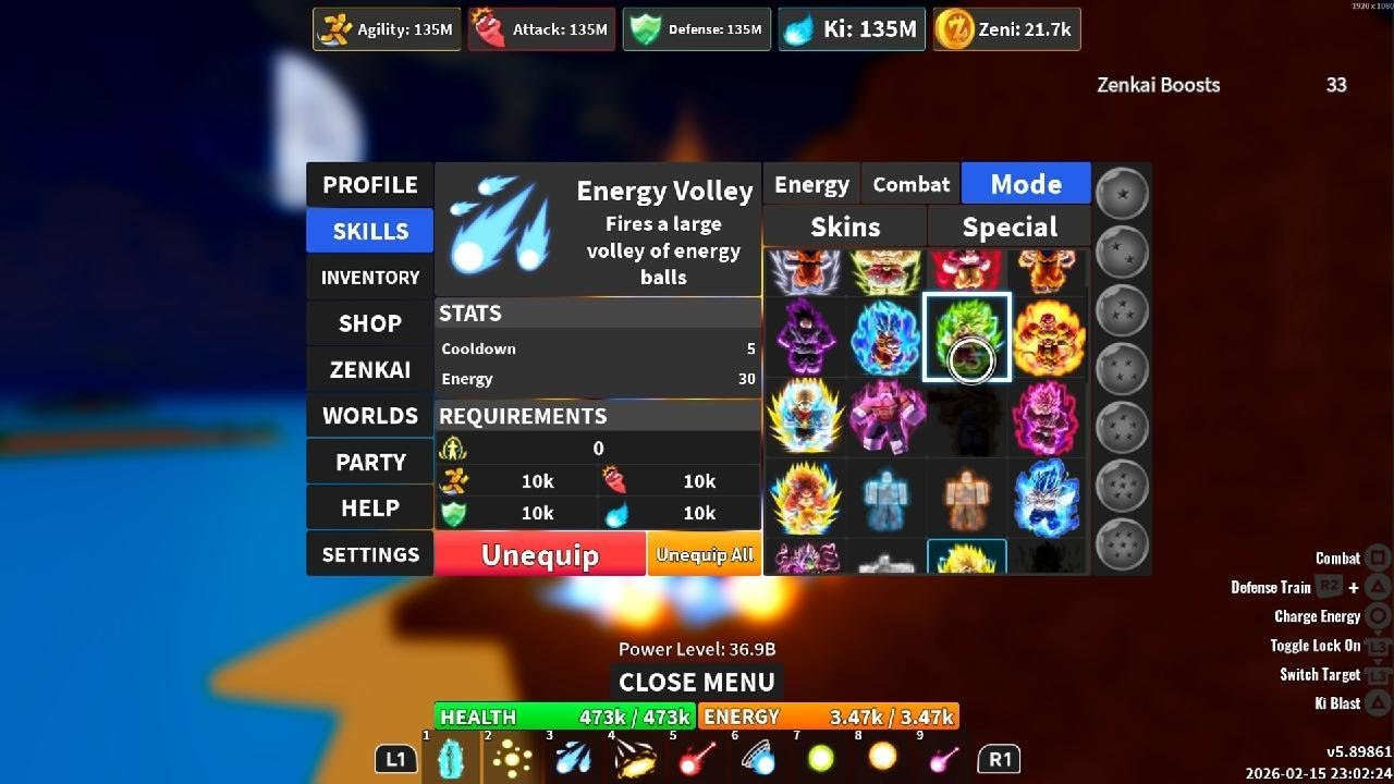 All my 6th Transformations in Roblox z in order