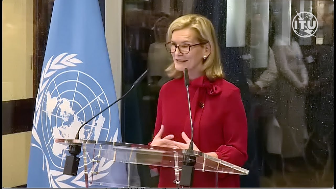 Doreen Bogdan-Martin, Secretary-General, ITU speaking at the Diplomatic New Year Reception