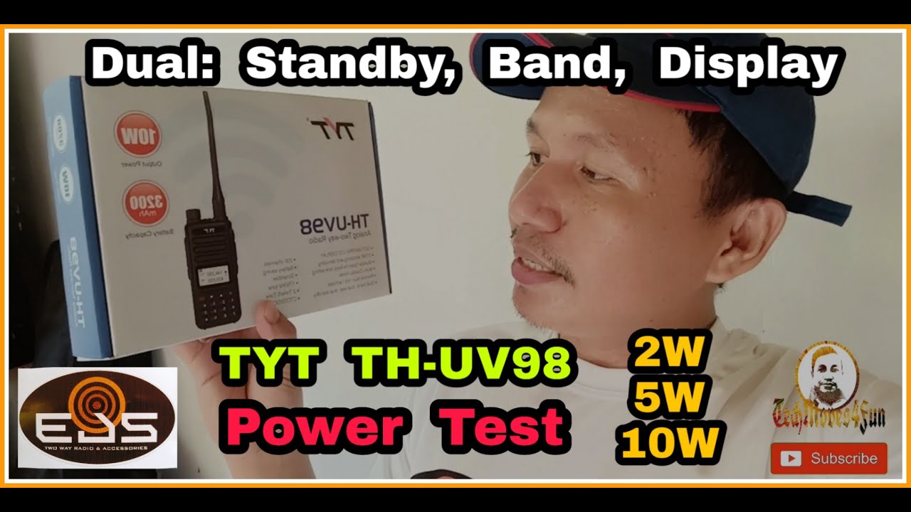 TYT TH-UV98 | POWER TEST | 10W | Dual Band | Dual Standby | Using 250W Dummy Load #thankyouEJSCOM