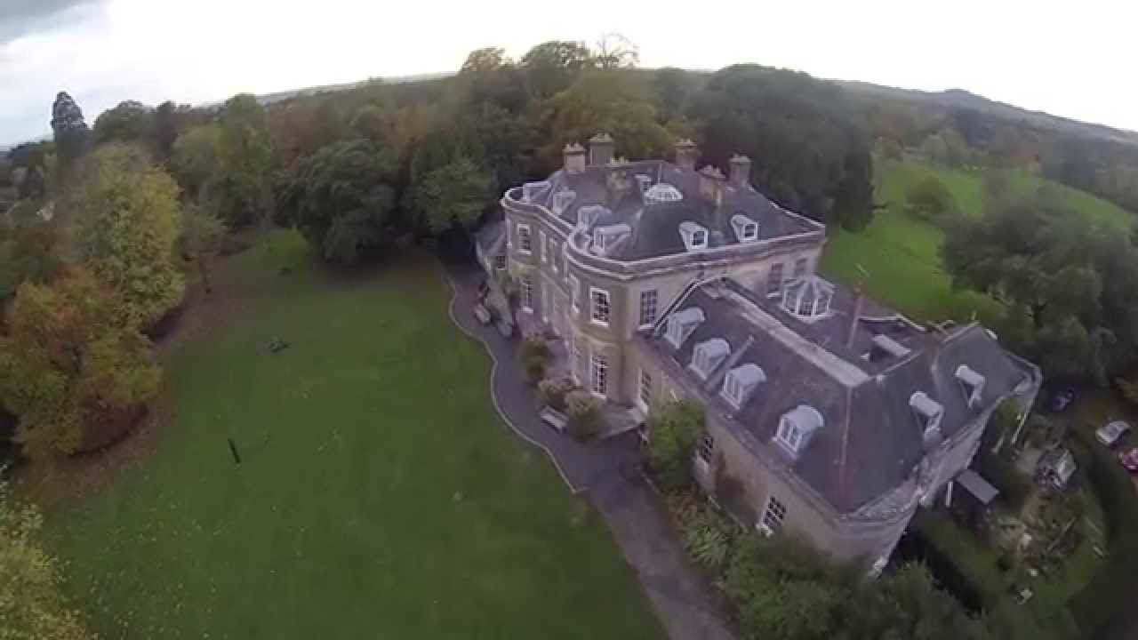 Aerial views of Upton House, and Country Park
