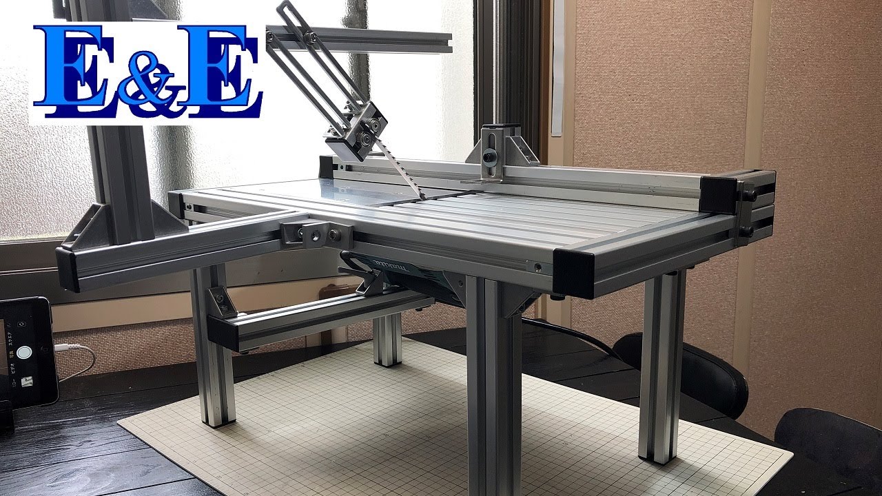 45度カットジグソーテーブル   45 degree cut jigsaw table