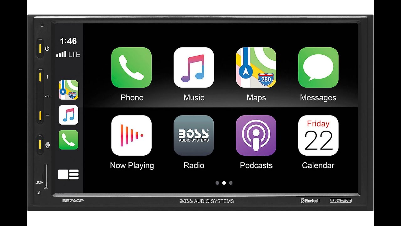 Boss Elite Stereo Receiver BE7ACP Support Andriod Auto and Apple Carplay Unboxing and Assembly
