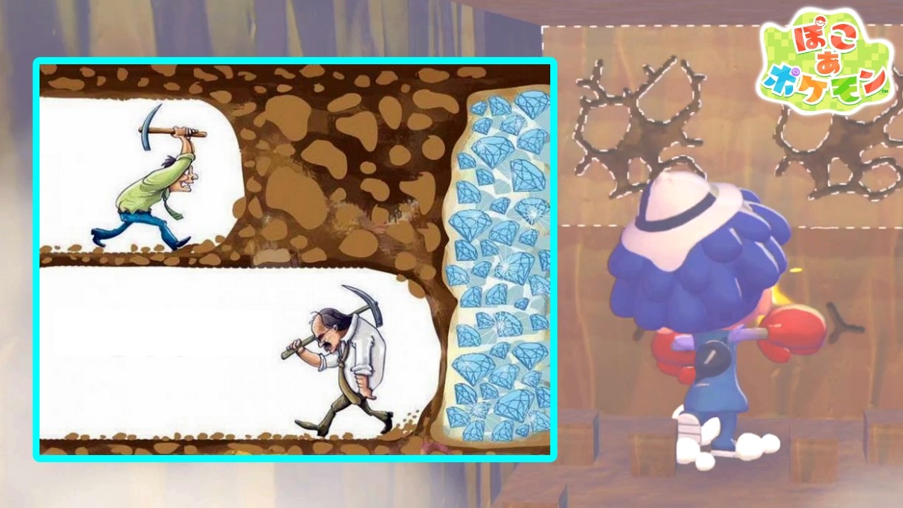 誰か助けてくれ。ダイヤモンドの風刺画のせいで採掘が止まらない【ぽこ あ ポケモン】#4