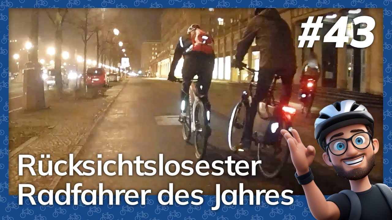 🚴‍♂️ Rücksichtslosester Radfahrer des Jahres, Rotlichverstöße und … – Dashcam (Berlin Cycling Diary)