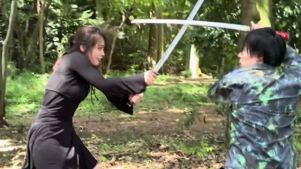 女剣士下剋上　女優殺陣　#殺陣　#俳優　#swordaction #swordfight