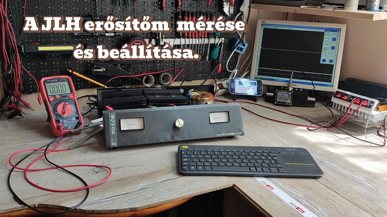 Bemértem és beállítottam az épített JLH erősítőmet.