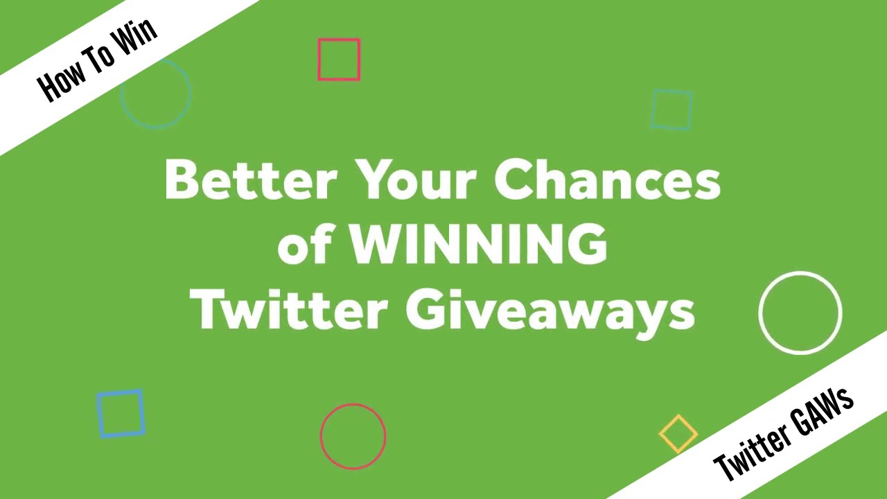 How To Increase Chance To Win Twitter Giveaways (Hack Twitter Giveaways)