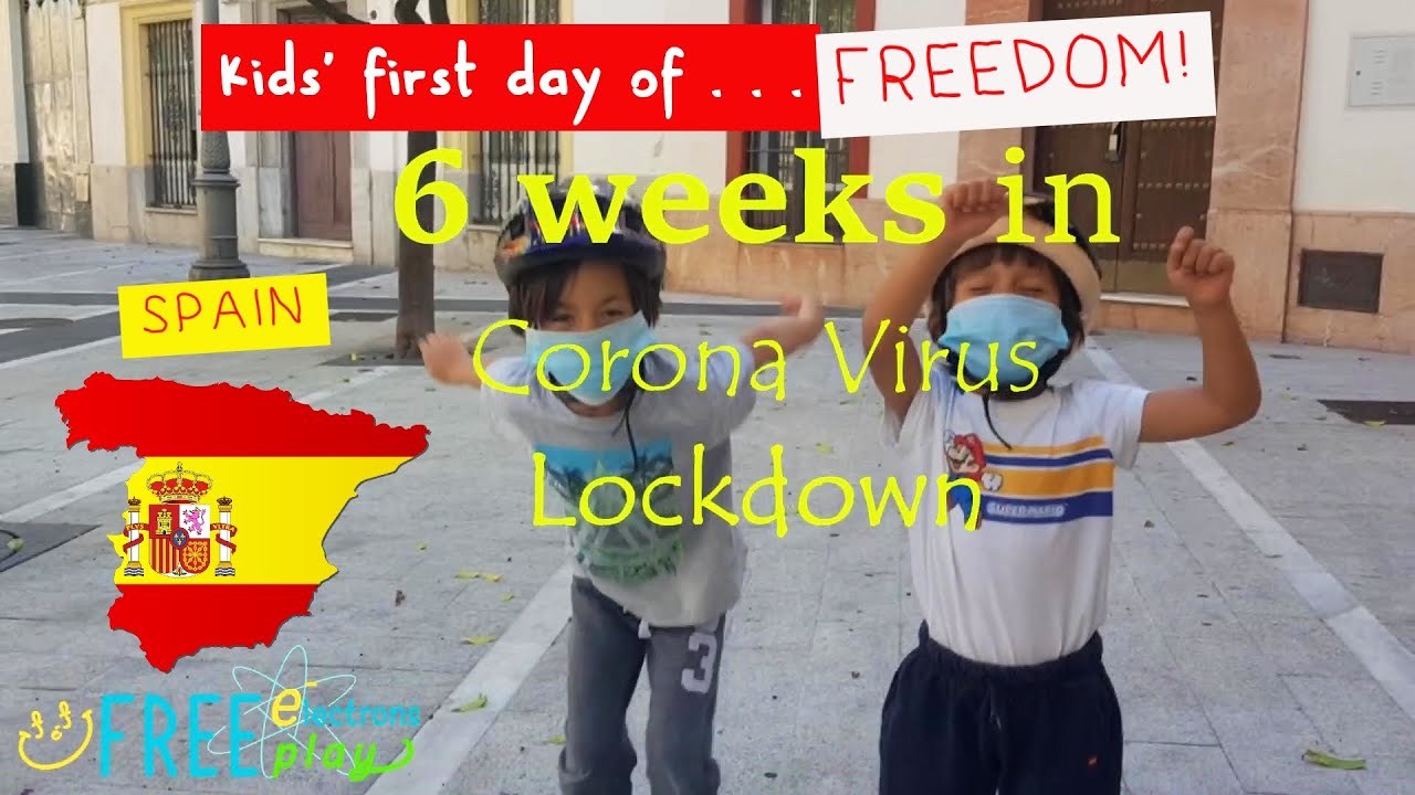 Strict Coronavirus Lockdown in Spain 😷 Kids First Time Outside After 6 weeks 🤗 Family Friendly Video