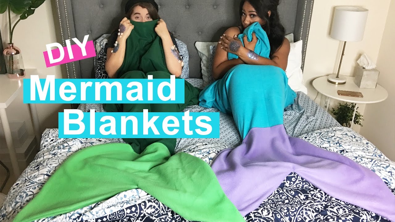 WHATDAYMADE DIY: No Sew Mermaid Blanket + Scales