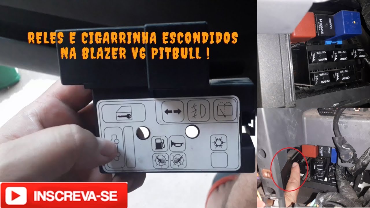 Reles e cigarrinha escondidos na blazer v6 PitBull