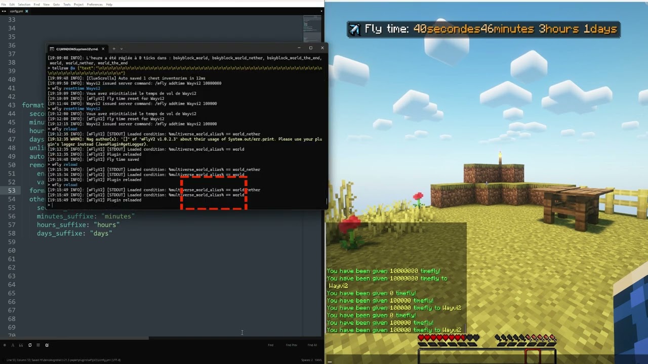 Give Your Server Players Flight &ndash; wFly Spigot Plugin (1.8 &ndash; 1.21+)