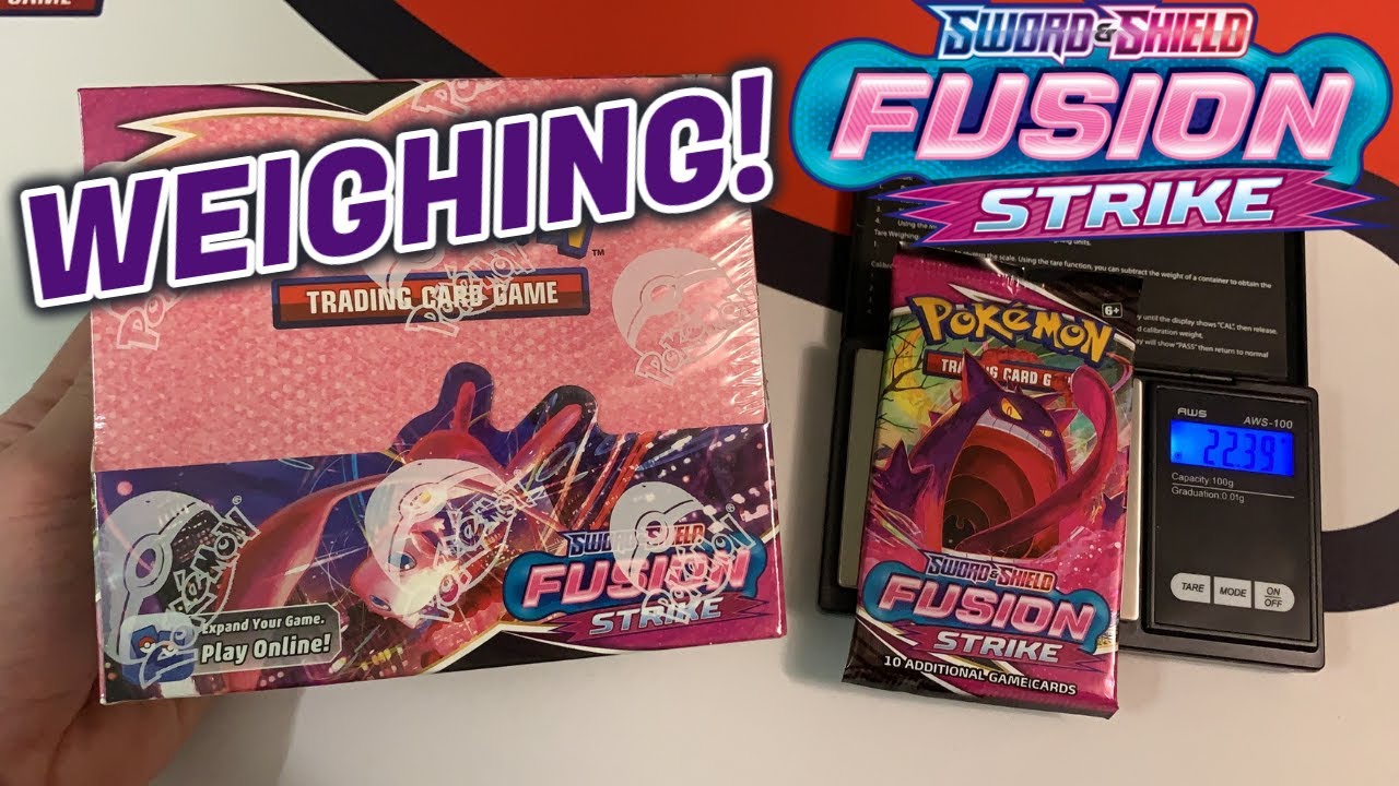 Can you weigh FUSION STRIKE Booster Packs? Pt.1