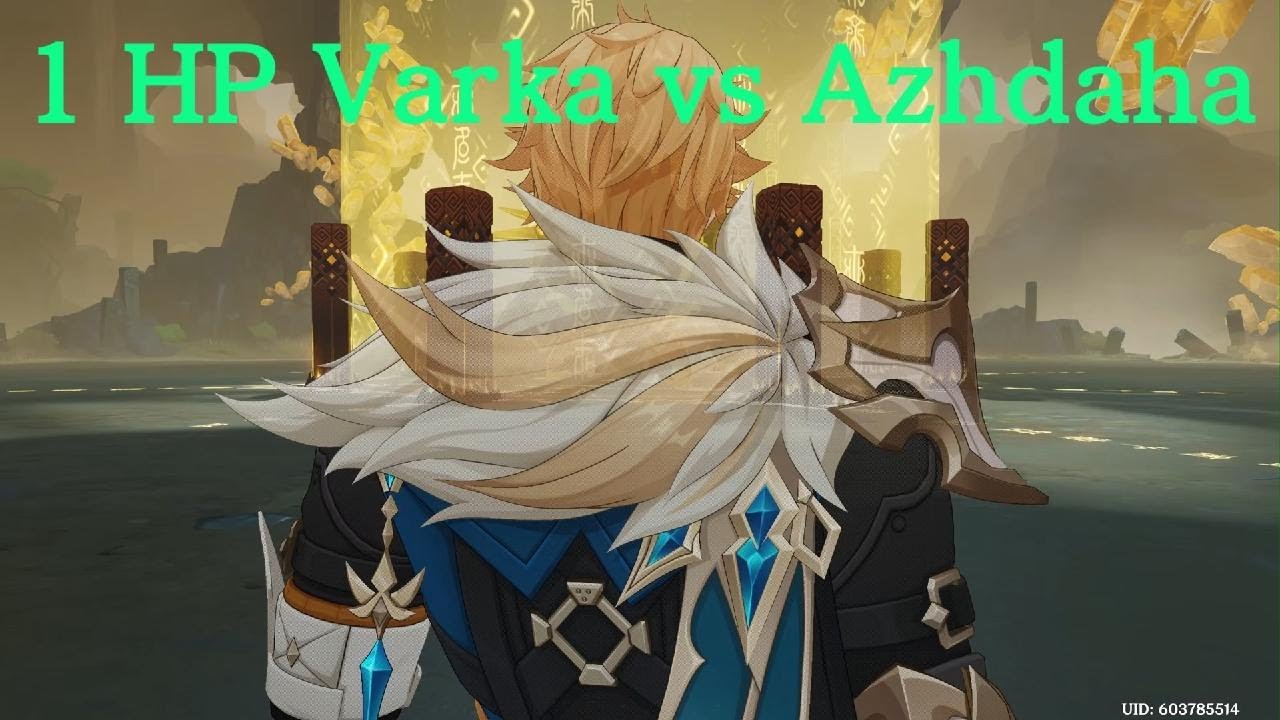 1 HP Varka vs Azhdaha | Genshin Impact