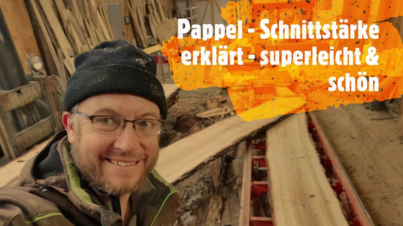 Mega Pappel - Woodmizer LT15 - wie bekomme ich gleiche Bohlen hin! Mega leicht  und cool von Ihnen!!