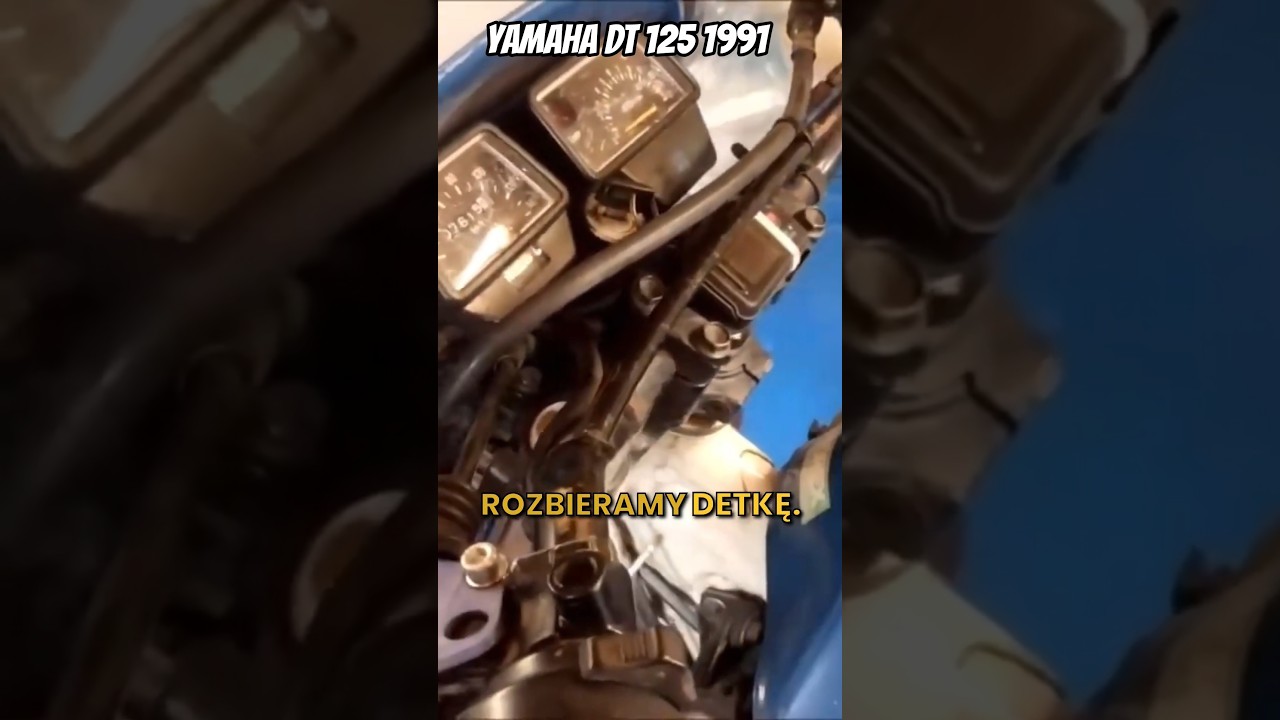 Przekładam zawieszenie z KTMa do Yamahy DT 125 🛠️ #mechanik #garaż #biedaenduro