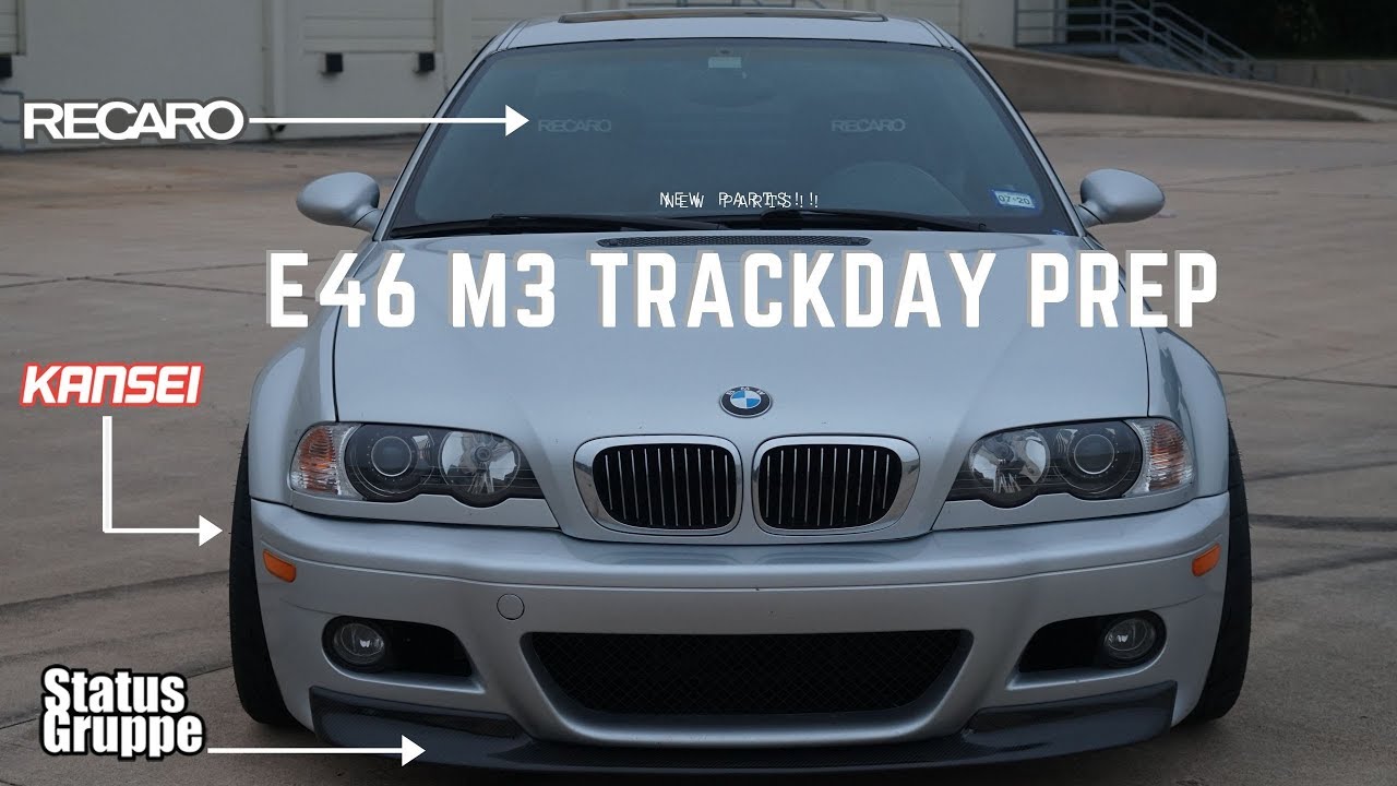 E46 M3 - Installing Carbon Fiber CSL Splitter!!
