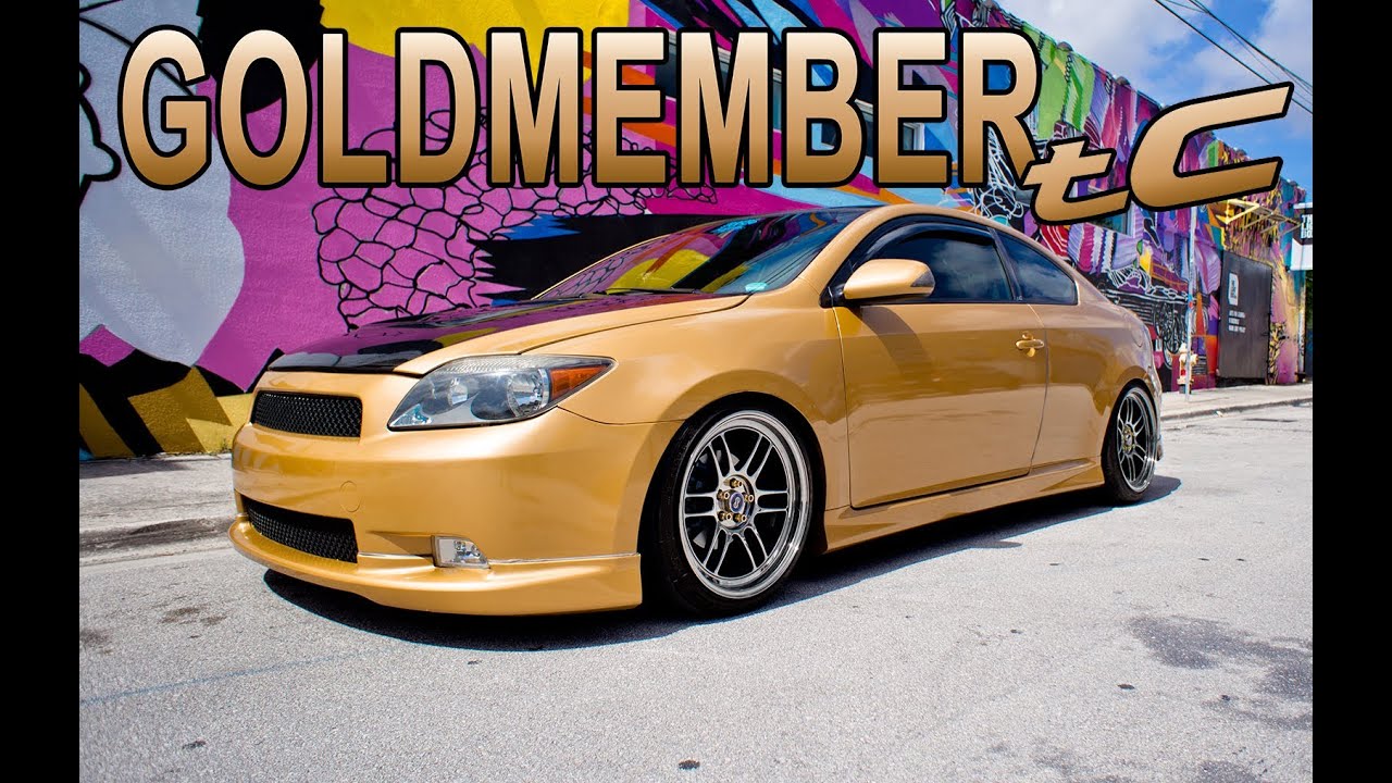 Scion tC Gold Metallic 3M Vinyl Wrap - South Florida
