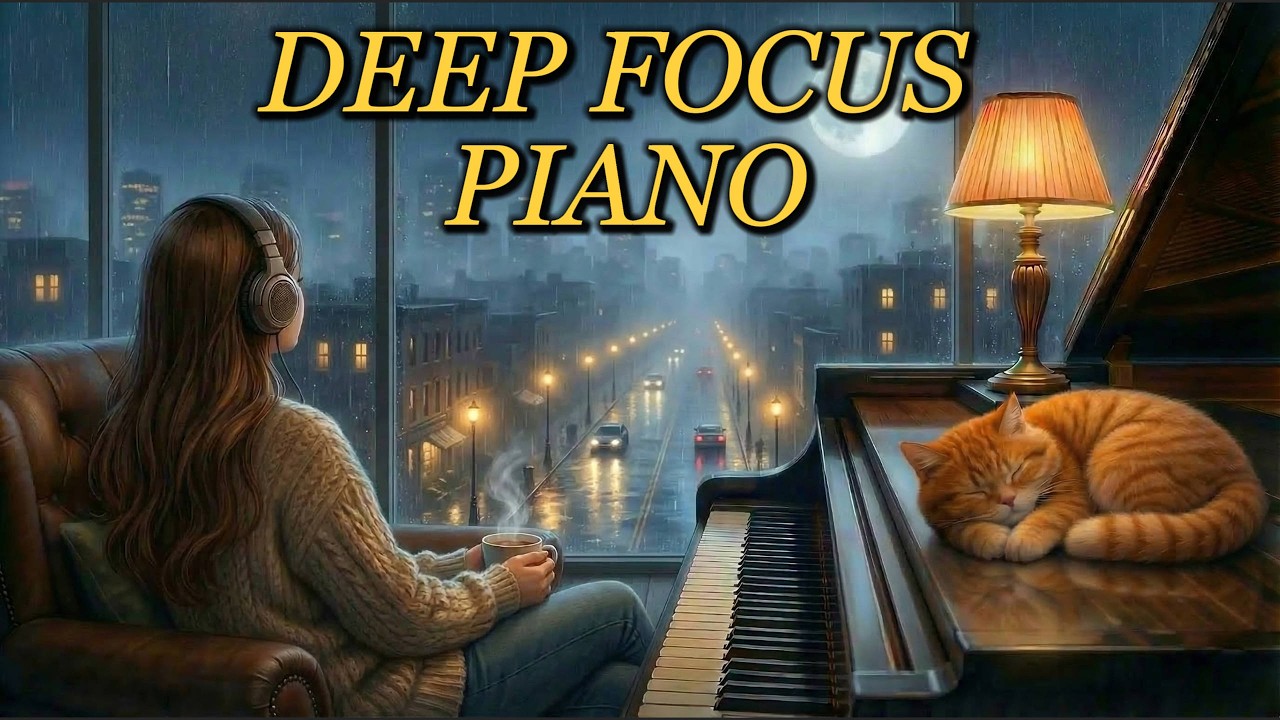 Rainy Window Piano 🌧 Cozy Night Piano for Study & Relax (30 Min) | 窗邊雨夜鋼琴音樂#Study#Sleep
