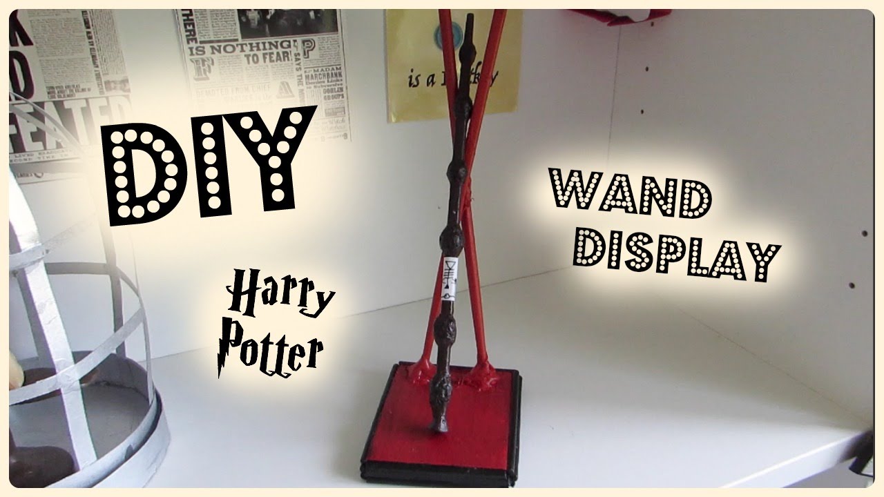 DIY Harry Potter Wand Stand I Tutorial to make Harry Potter Prop!