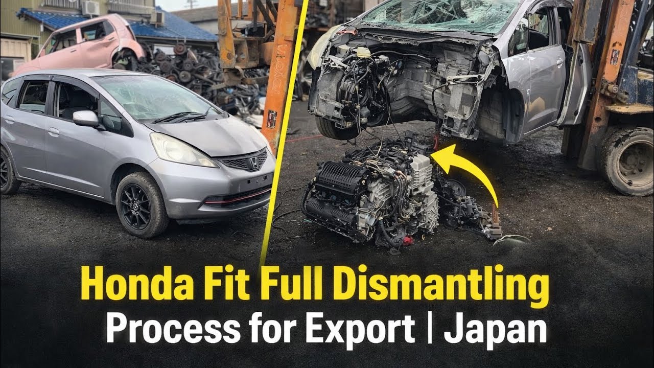 Japanese Cars Dismantling & Used Parts Preparation for Export 