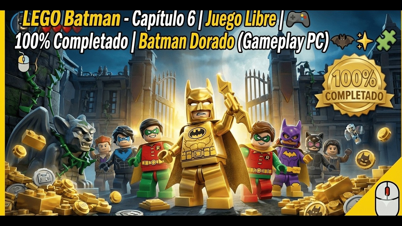 🎮 LEGO Batman – Capítulo 6 | Juego Libre | 100% Completado | Batman Dorado (Gameplay PC) 🦇✨🧩