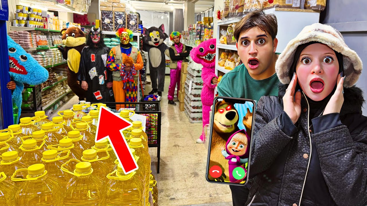 اشترينا من سوبر ماركت للشخصيات المجنونة الساعة 3:30 صباحاً ما توقعنا نشوفهم…!!مخيف