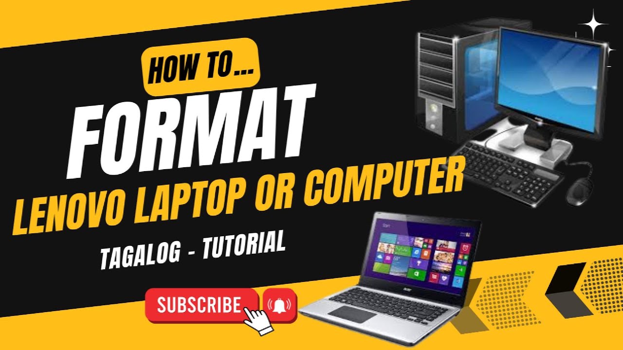 Paano mag format ng LENOVO LAPTOP OR COMPUTER