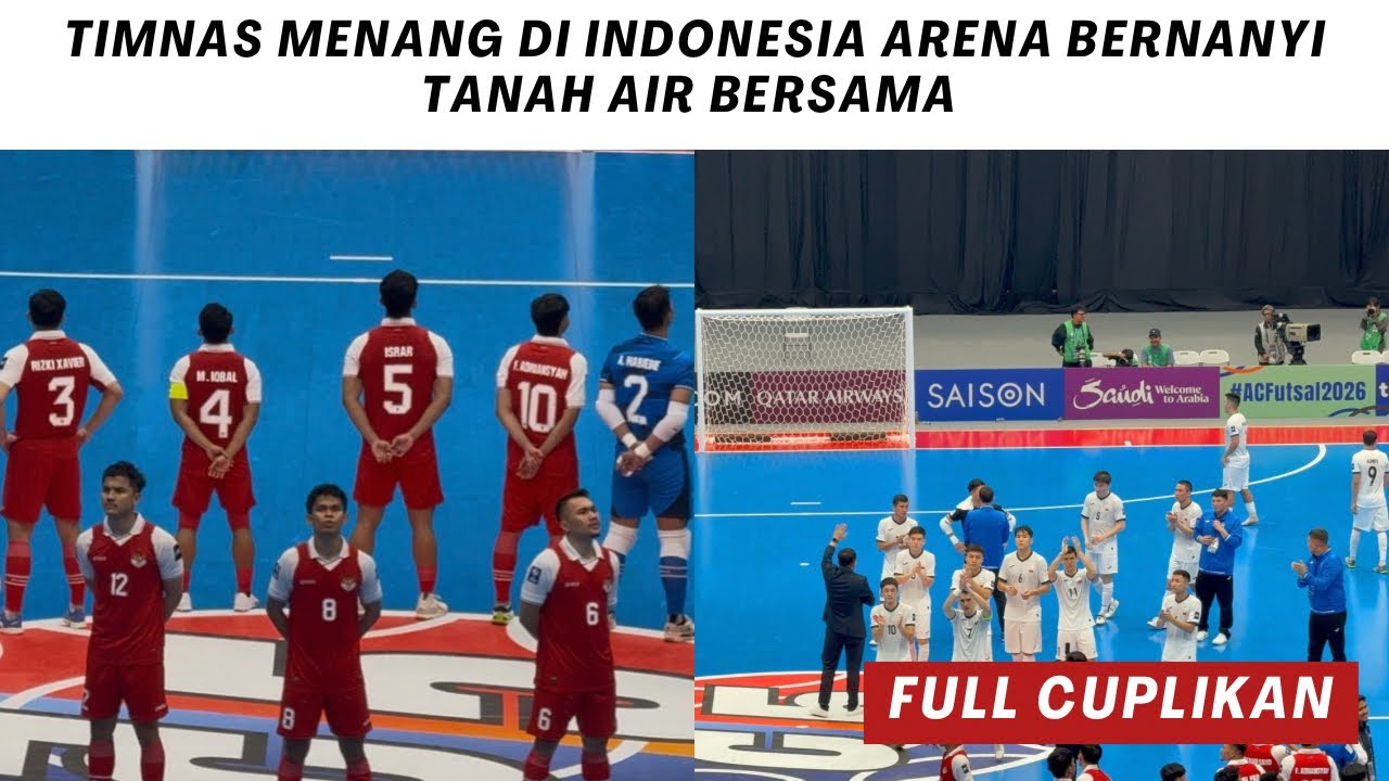 Timnas Futsal kembali menang dan di sambut riuh di Indonesia Arena