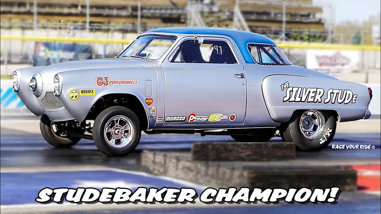 BULLET NOSE '51 STUDEBAKER CHAMPION GASSER! THE SILVER STUDe! 468 BBC! STREET DRIVEN! BYRON!
