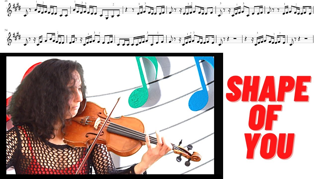 Shape Of You   Ed Sheeran | Violin Cover & Improv By Eva Alexandrian | Play Along With Sheet Music