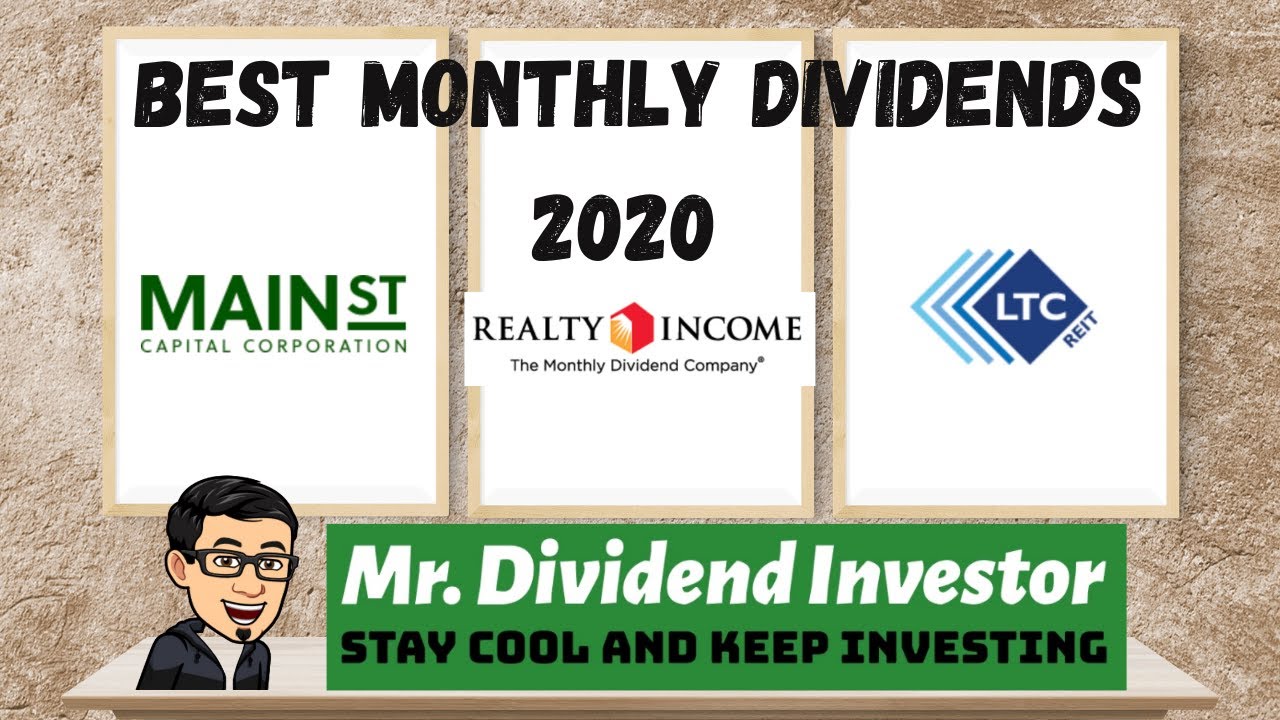 3 BEST MONTHLY DIVIDEND 2020 I Dividend Investing I Stocks to buy for passive income