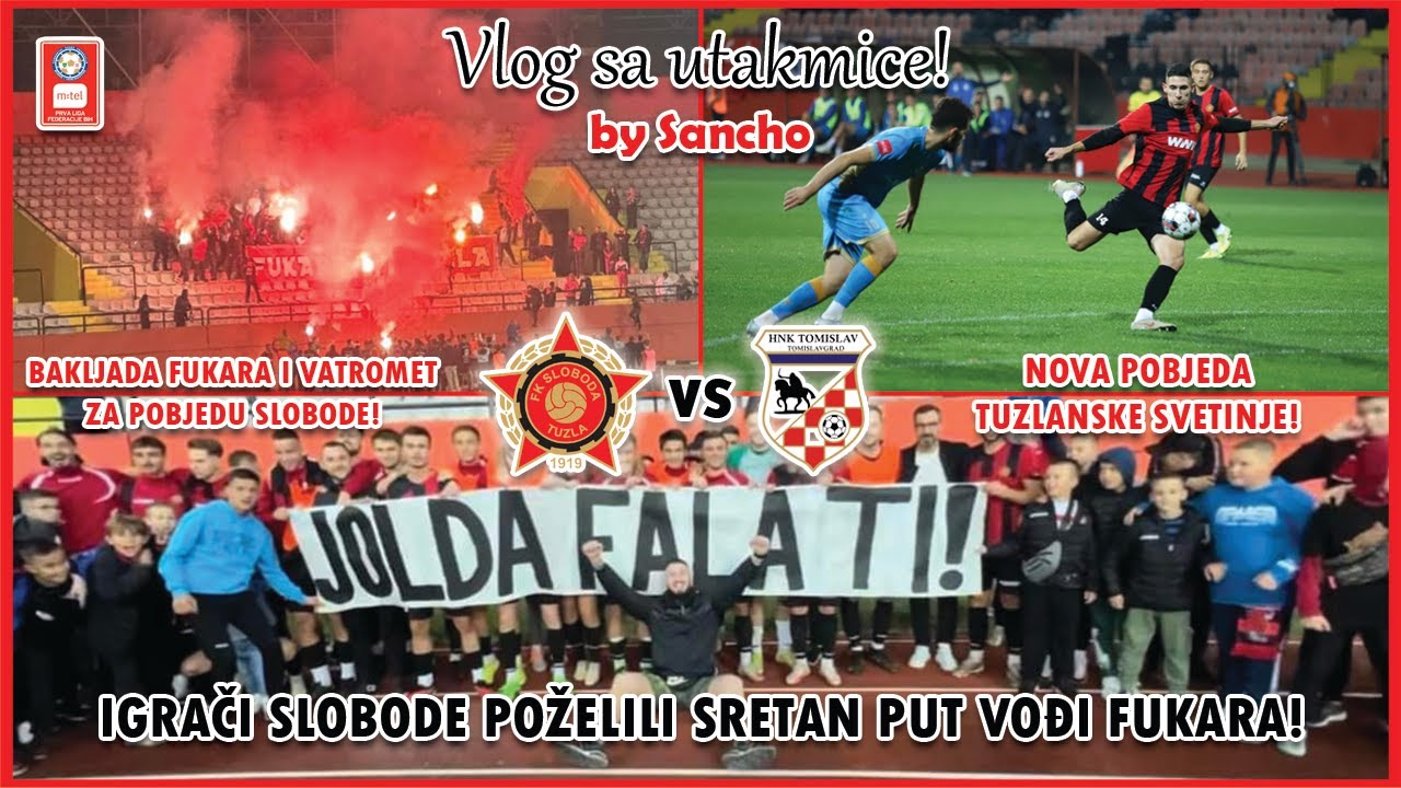 SLOBODA RUTINSKI POBIJEDILA ZA SIGURNOST NA ČELU TABELE! | Sloboda Tuzla - Tomislav Vlog 🔴⚫