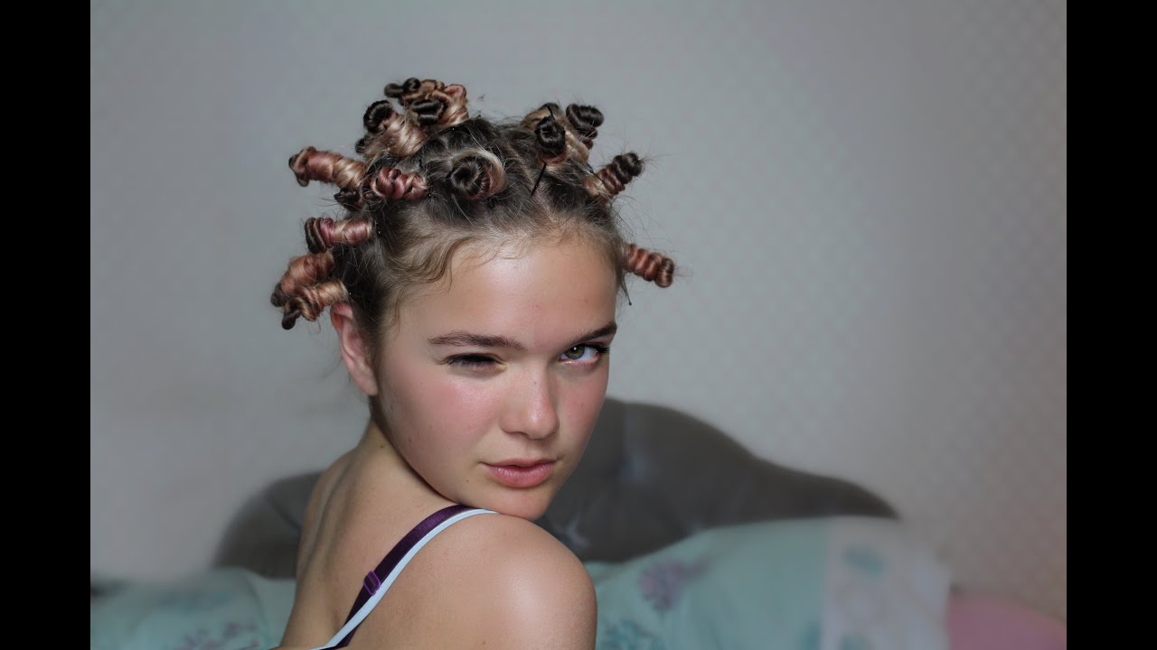 NO HEAT CURLS ( BANTU KNOTS)