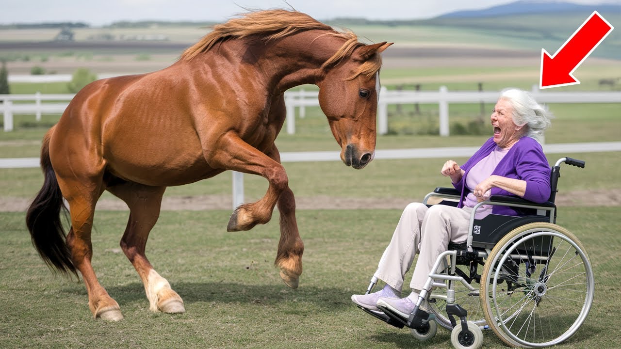 Un Cavallo Selvaggio si &egrave; Avvicinato a un&rsquo;Anziana in Carrozzina&mdash;Poi &egrave; Successo l&rsquo;Incredibile