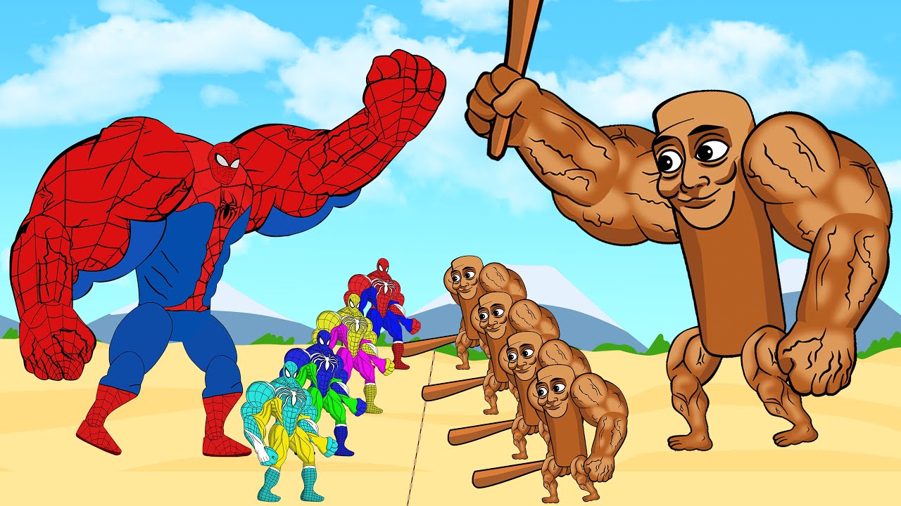 Evolution Of SPIDERMAN Vs Evolution Of Tung Tung Tung Sahur : Who Will Win? | SUPER HEROES MOVIE P2