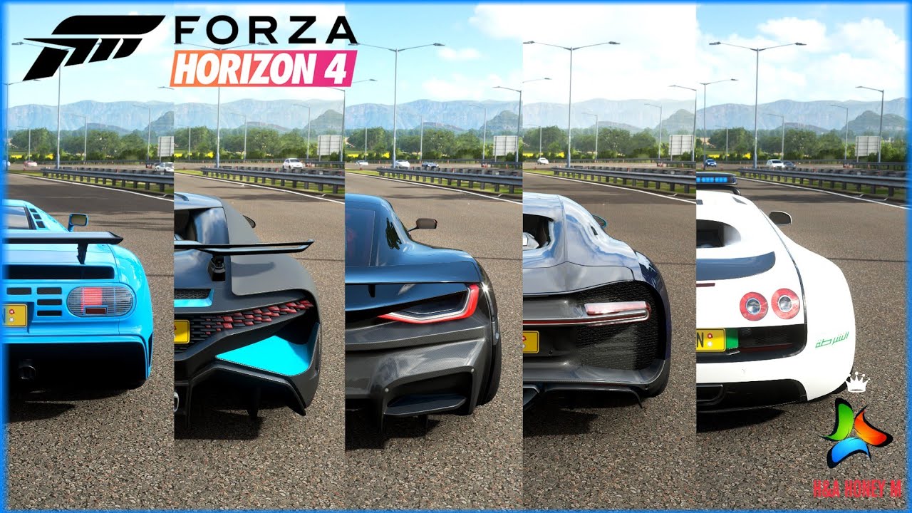 Forza Horizon 4 - Rimac vs Bugatti Cars | Hypercars Top Speed Battle