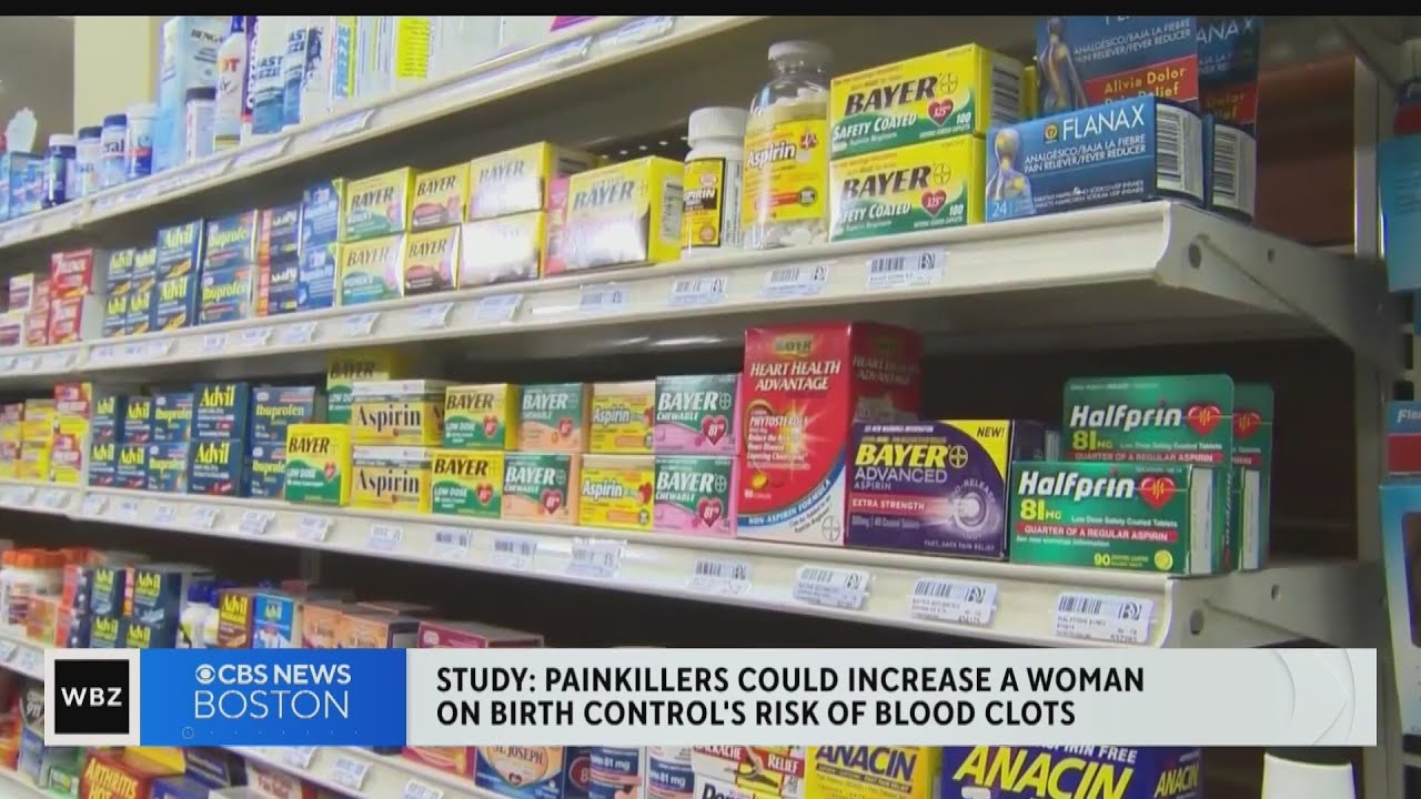 Some painkillers could increase blood clot risk for women on birth control, study says