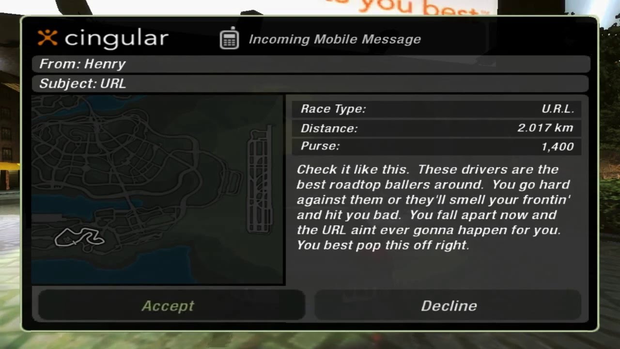 Need For Speed: Underground 2 - Race #78 - URL (Stage 3)
