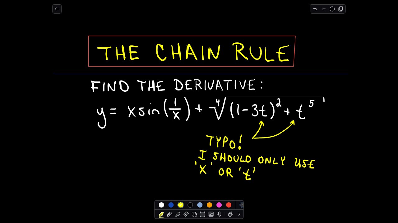 Using the Chain Rule - Harder Example #3