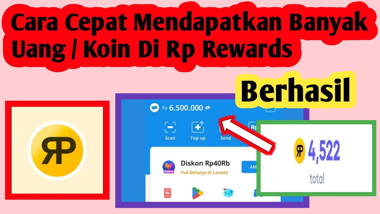 Cara Mendapatkan Banyak Uang Di Rp Rewards | Cara Dapat Koin Banyak Rp Rewards