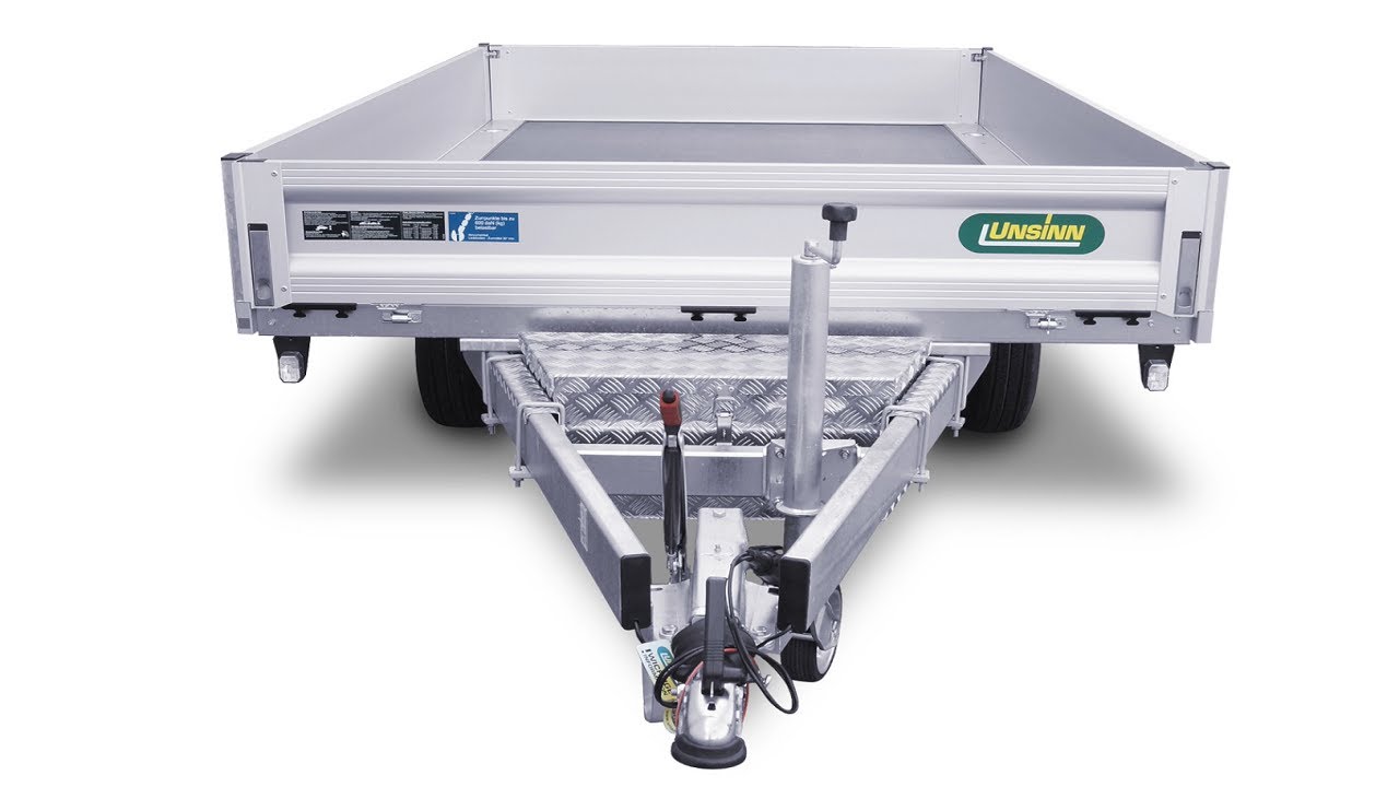 Staubox aus Aluminium passend für Unsinn GTP und WEB Hochlader PKW-Anhänger.