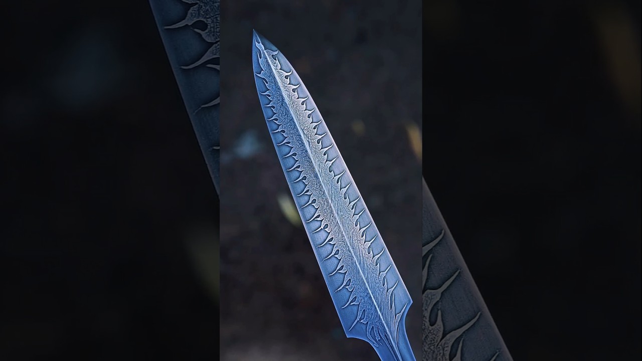 Forging Blade Spirit of Fire! || Damascus steel