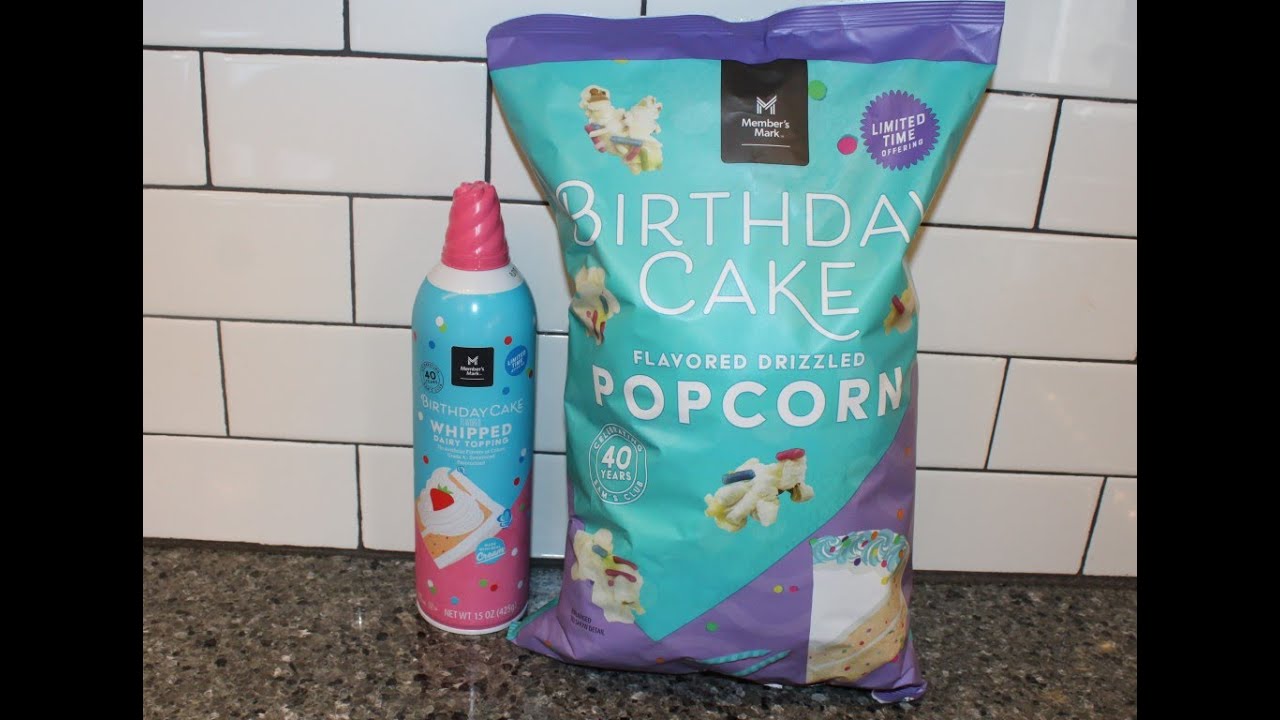Member’s Mark (Sam’s Club) Birthday Cake: Whipped Dairy Topping & Drizzled Popcorn Review