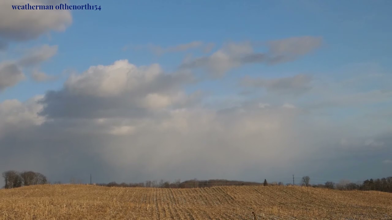 Evening Snow Showers/Virga | Middle Inlet, WI 1-25-2025