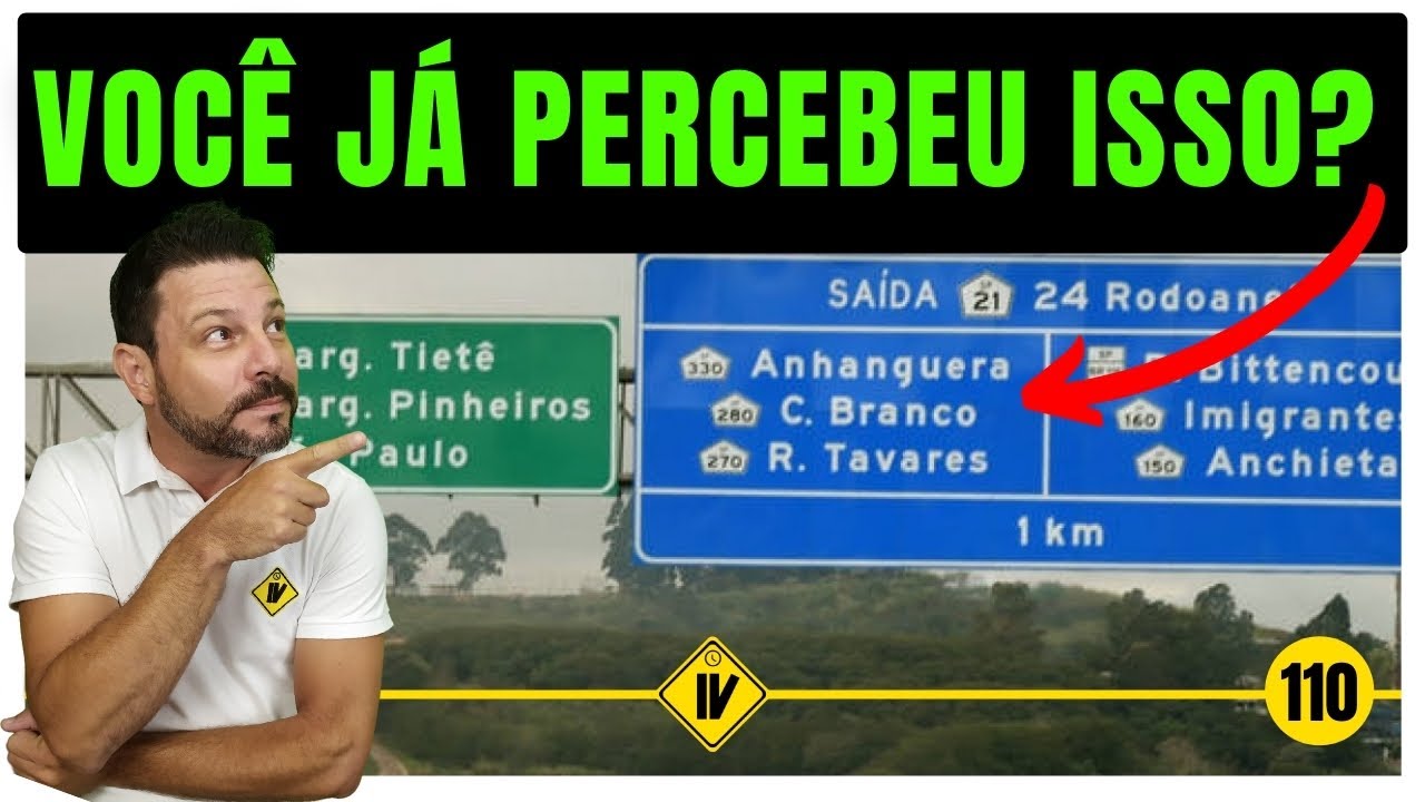 Não te ensinaram na Auto Escola? O que AS CORES das Placas de Trânsito significam...