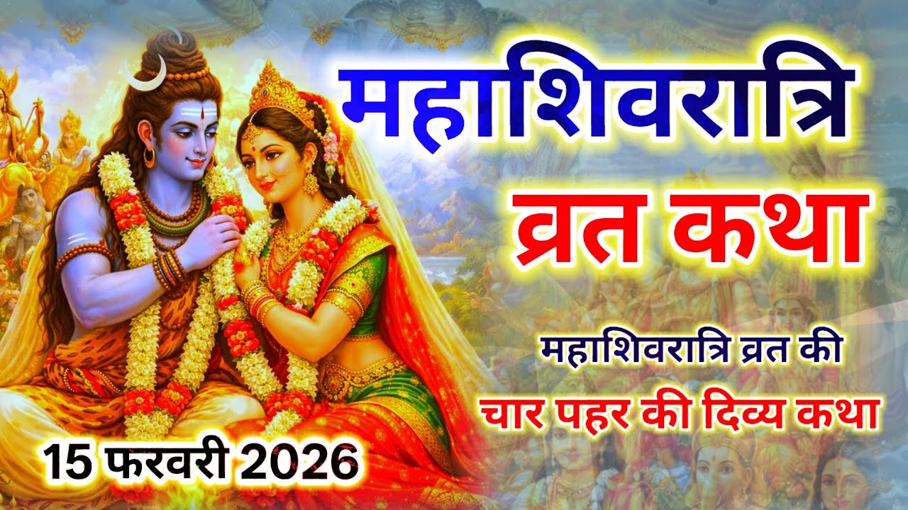 महाशिवरात्रि व्रत कथा || Mahashivratri sampurn vrat katha || महाशिवरात्रि की चार प्रहर की कथा ||