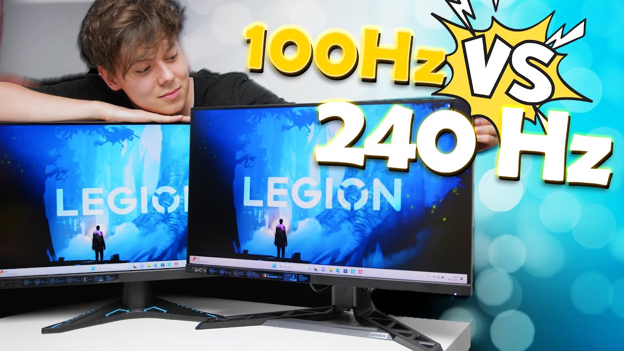 100 HZ CZY 240 HZ W MONITORZE? 🤤 - Lenovo G24e-20 vs Lenovo Legion Y25-30