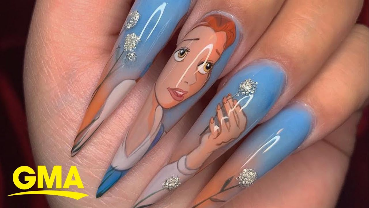 Give yourself a magical manicure with this Disney nail art l GMA