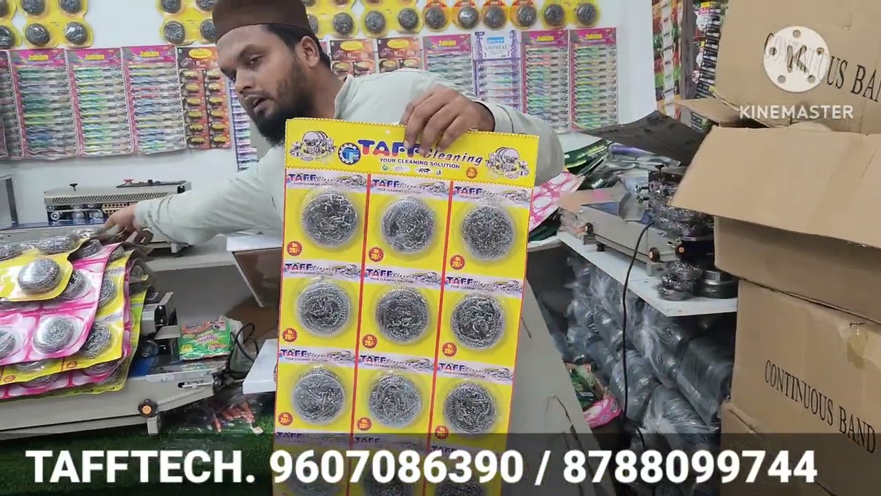 Scrubber Packing Machine| Banglore Hyderabad Raipur Mumbai Akola #businessideas #packingbusiness